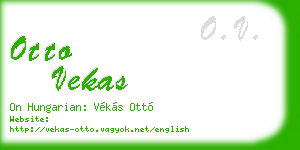 otto vekas business card
